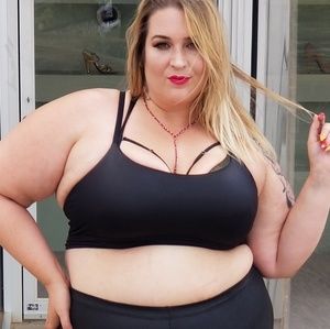 Lane Bryant pleather sportz bra